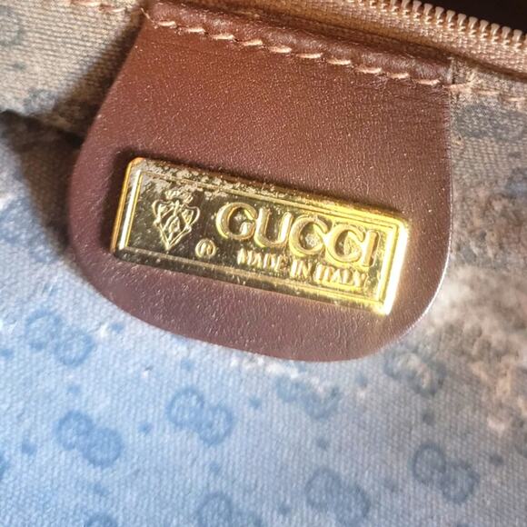 Vintage Gucci Traveler Suede and Leather Bag 18x17 SEE DESCRIPTION - Picture 8 of 16